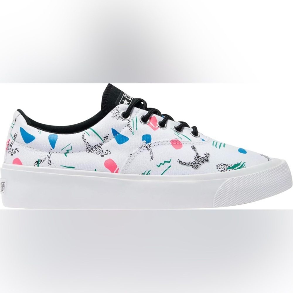 NWT Converse Skid Grip CVO Sneakers Unisex Archive Print - White Geometric 80’s